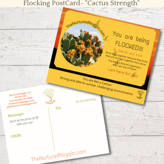 CACTUS FLOCKING CARD