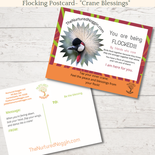 CRANE FLOCKING CARD