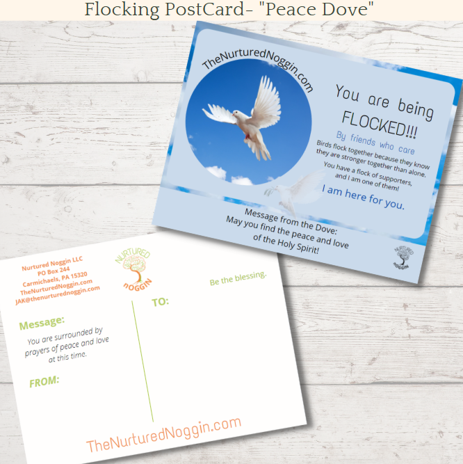 DOVE FLOCKING CARD