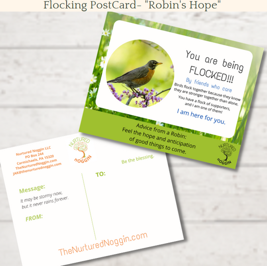 ROBIN FLOCKING CARD