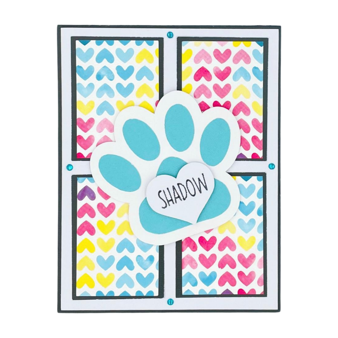 "PAWPRINT SYMPATHY" Personalized Comfort Card