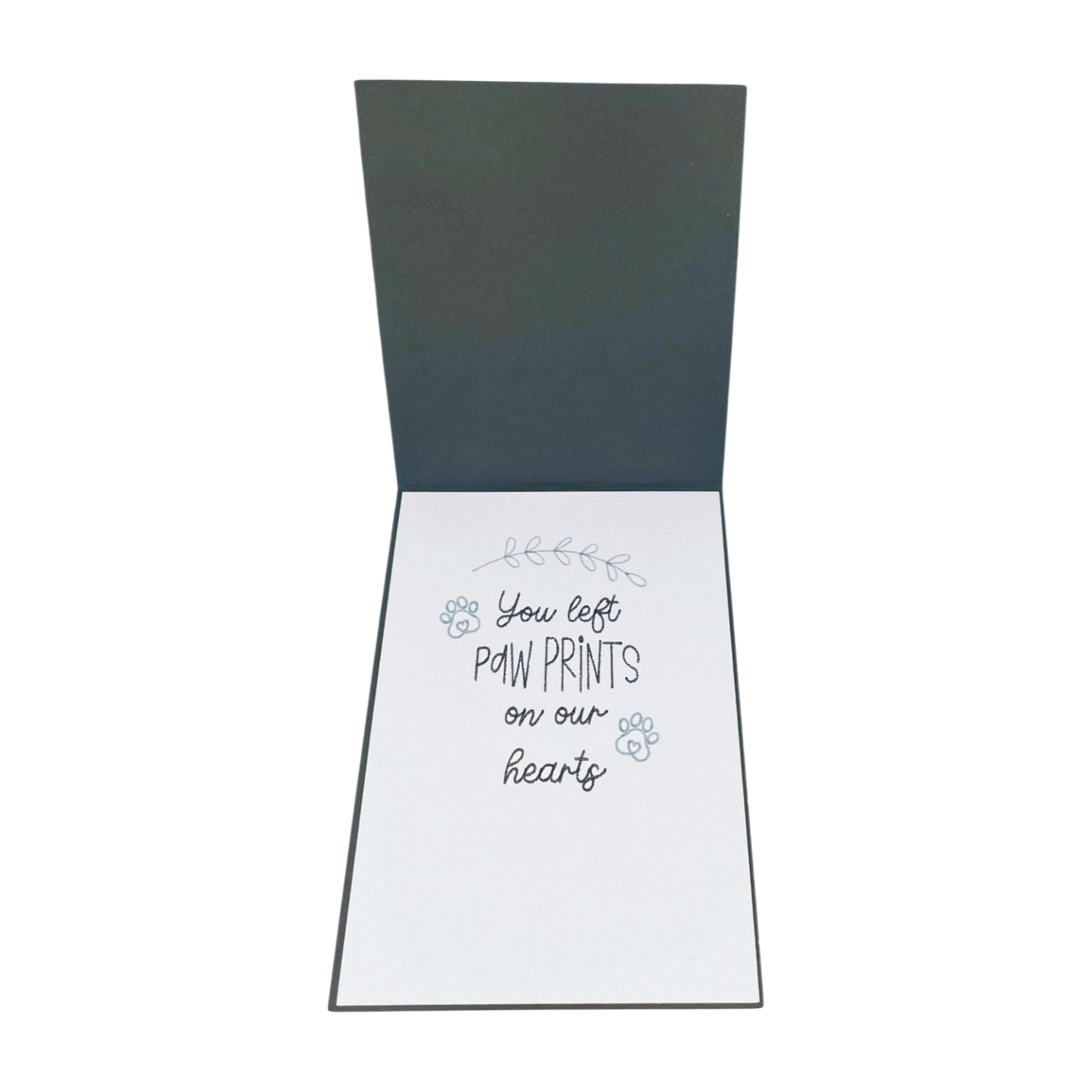 "PAWPRINT SYMPATHY" Personalized Comfort Card