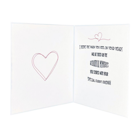 Inside Paw Print greeting card