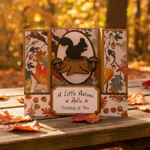 SQUIRREL Mini Shadowbox Card