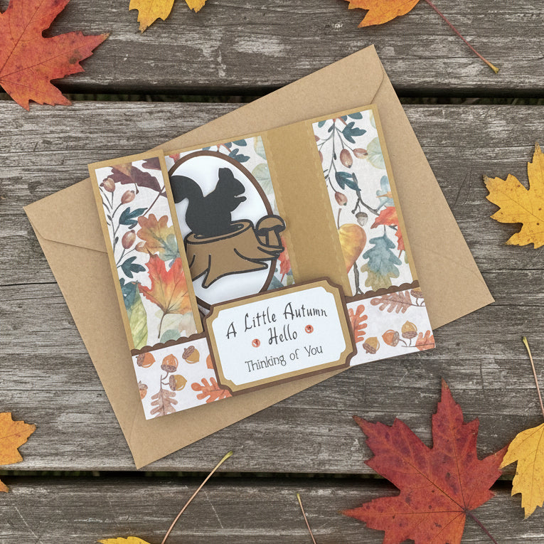 SQUIRREL Mini Shadowbox Card