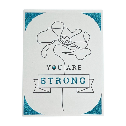 "YOU ARE STRONG" Cut-Out Card