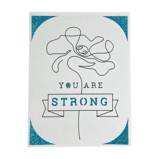 "YOU ARE STRONG" Cut-Out Card