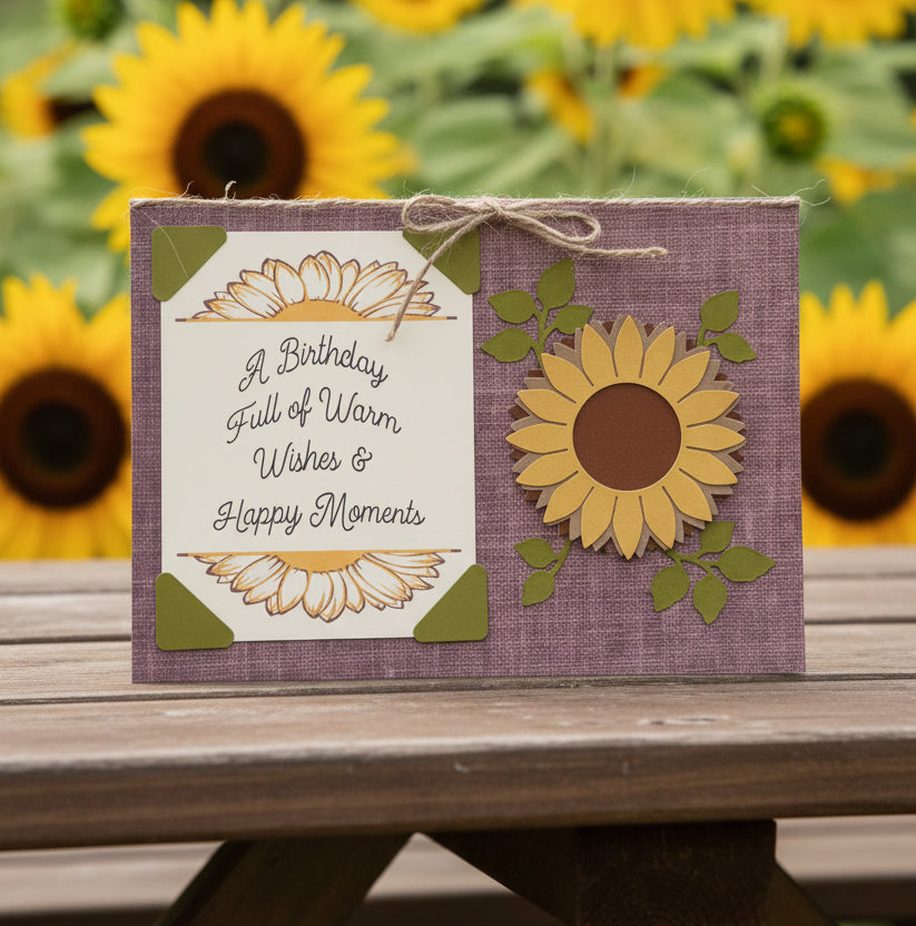 SUNFLOWER HAPPY MOMENTS BIRTHDAY Card