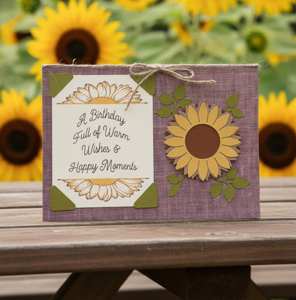 SUNFLOWER HAPPY MOMENTS BIRTHDAY Card