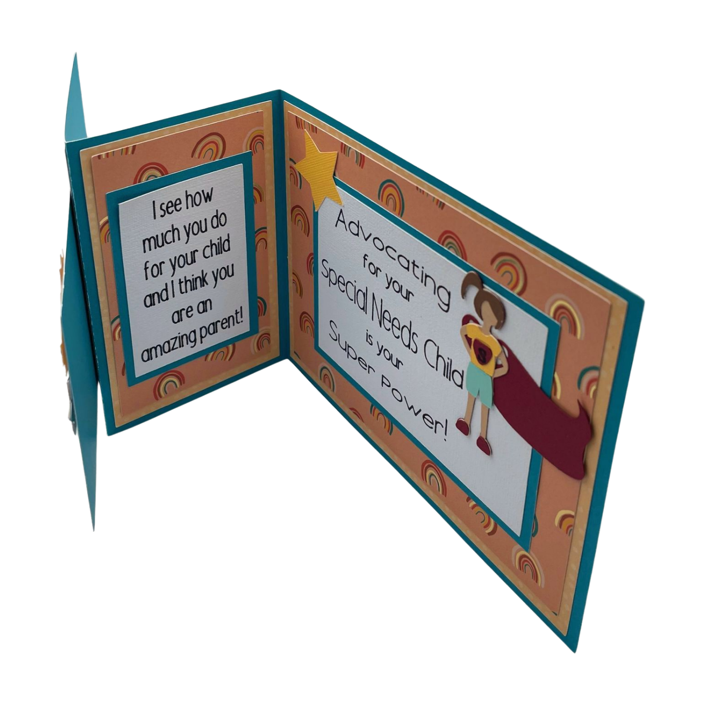 "SUPER HERO CAPE" Z-Fold Comfort Card