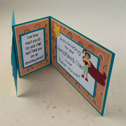"SUPER HERO CAPE" Z-Fold Comfort Card