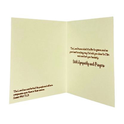 "SYMPATHY TREE" Comfort Card