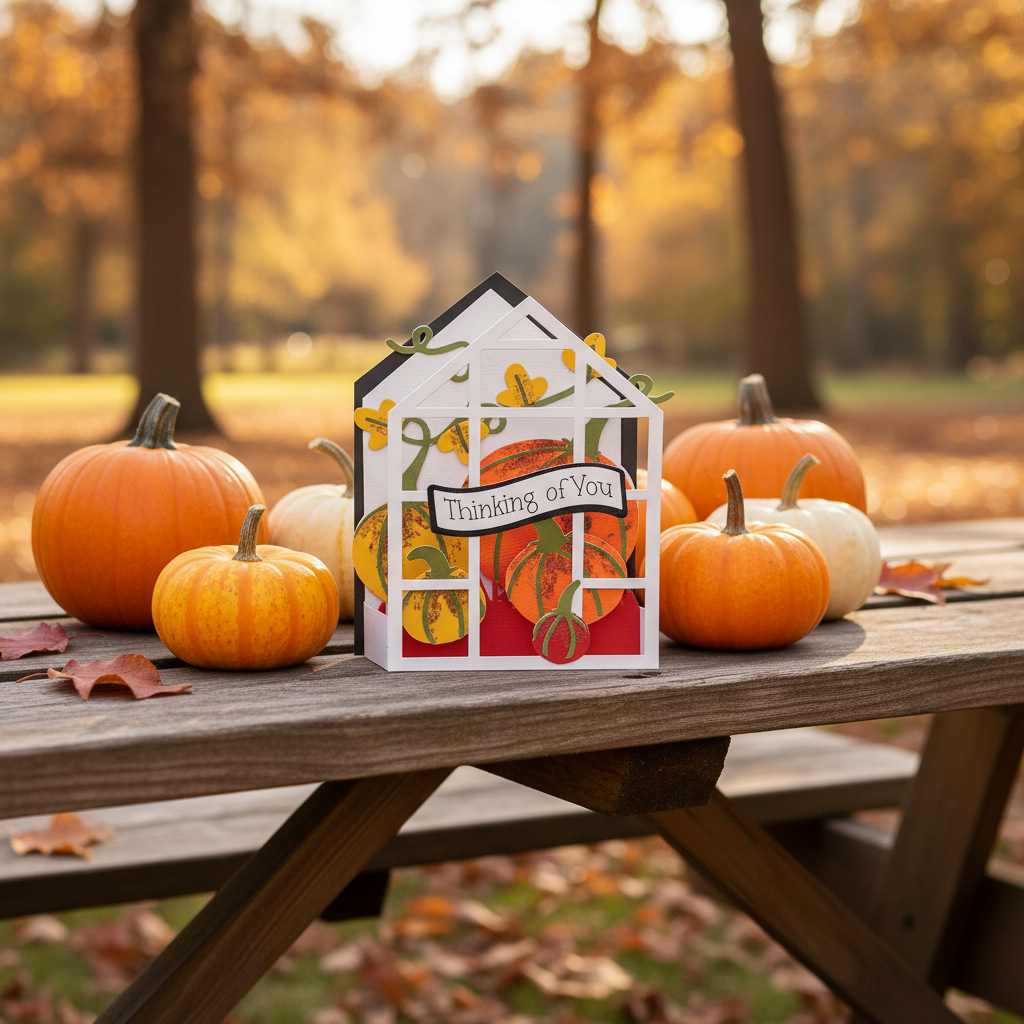 INTRICATE PUMPKIN POP OUT CARD