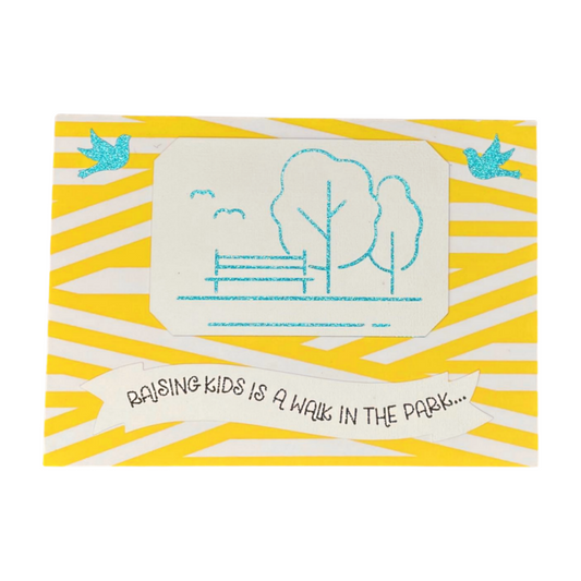 "WALK IN THE PARK" Simple Pop Up Comfort Card