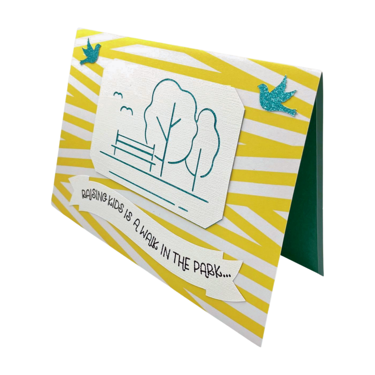 "WALK IN THE PARK" Simple Pop Up Comfort Card