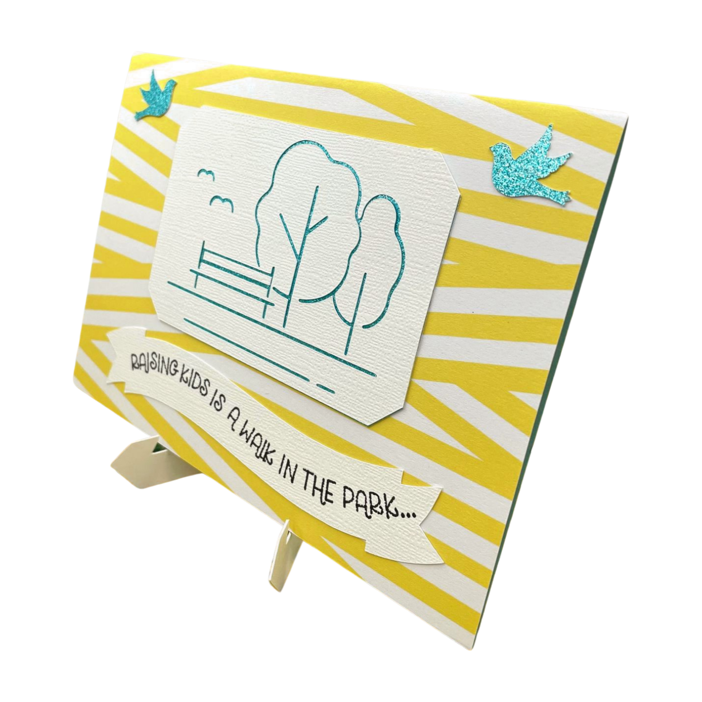 "WALK IN THE PARK" Simple Pop Up Comfort Card