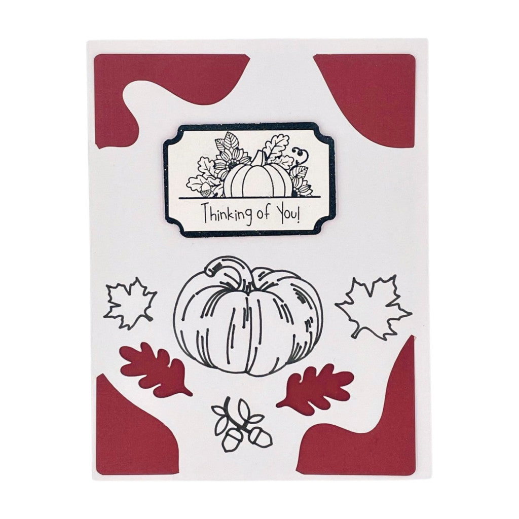 AUTUMN PUMPKIN Cut Out Card