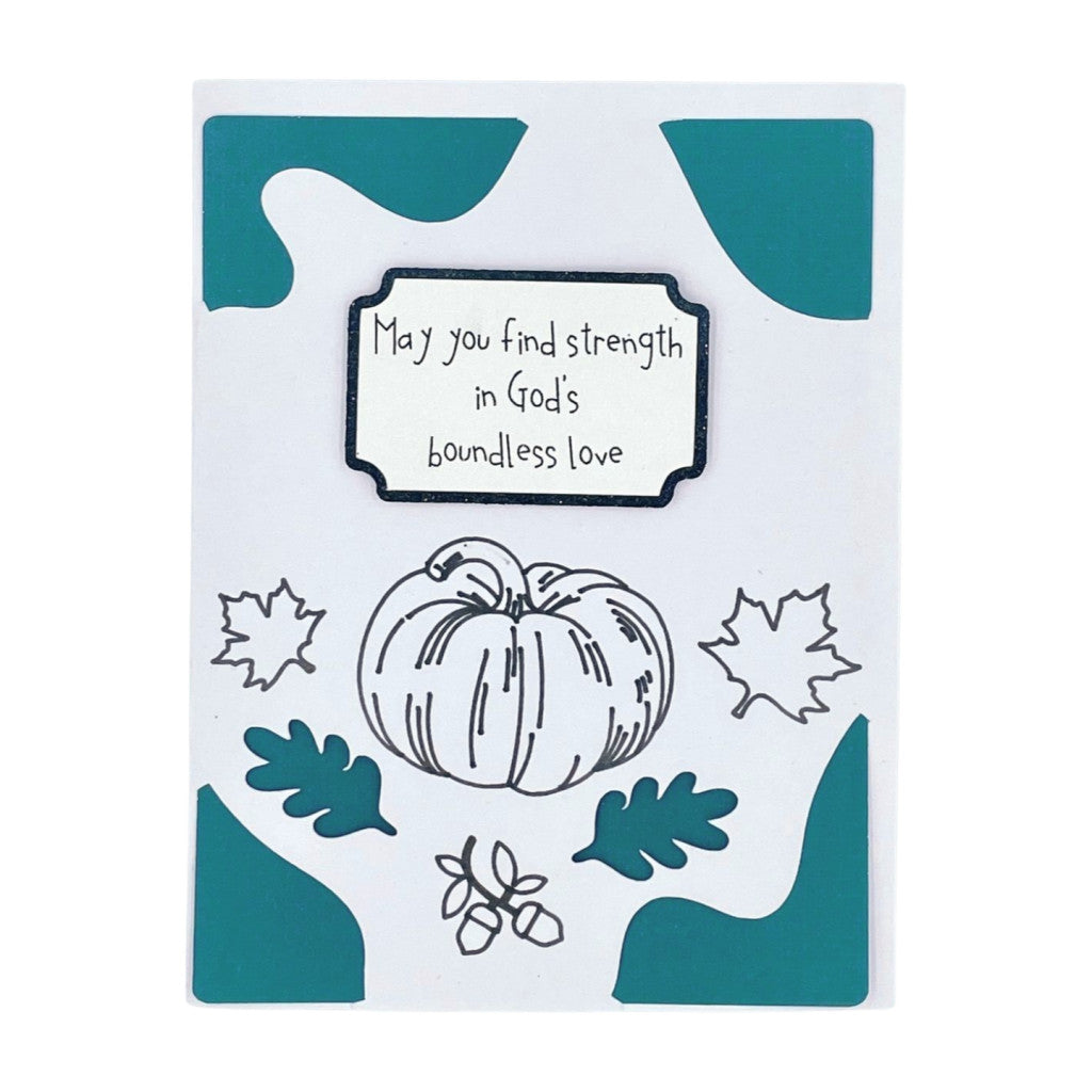 AUTUMN PUMPKIN Cut Out Card